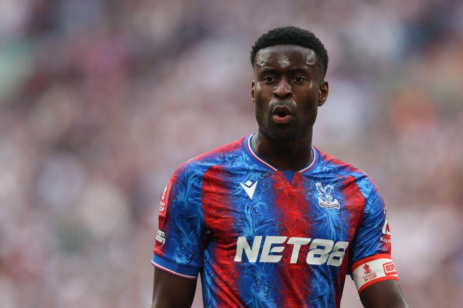 Marc Guehi of Crystal Palace in a game.