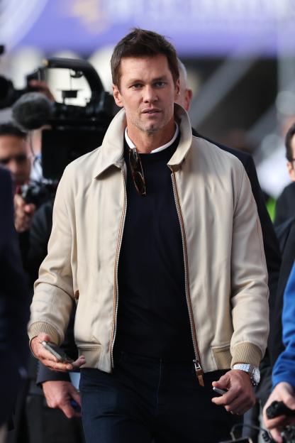 Tom Brady, co-owner of Birmingham City, at a football match.