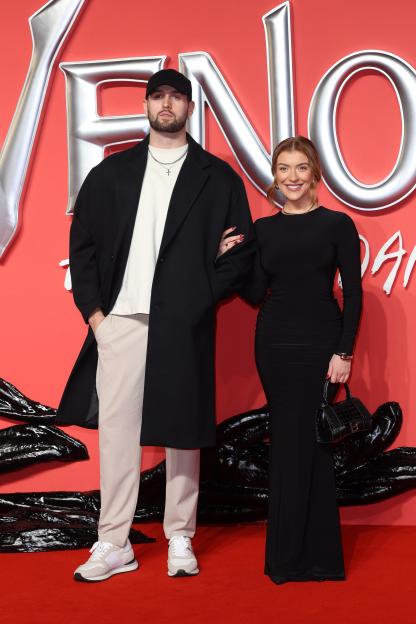 Zachariah Noble and Molly Marsh at the Venom: Let There Be Carnage premiere.