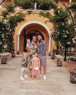 Conor McGregor and Dee Devlin with their three children.
