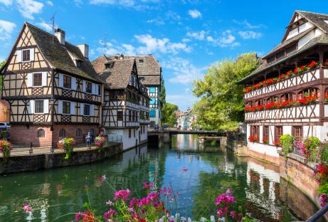 River Ill in Strasbourg's Petite France district.