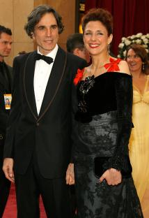 Daniel Day-Lewis and Rebecca Miller at the Academy Awards.
