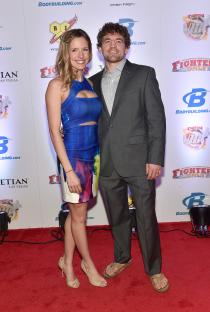 Amy and Ben Askren at an awards ceremony.