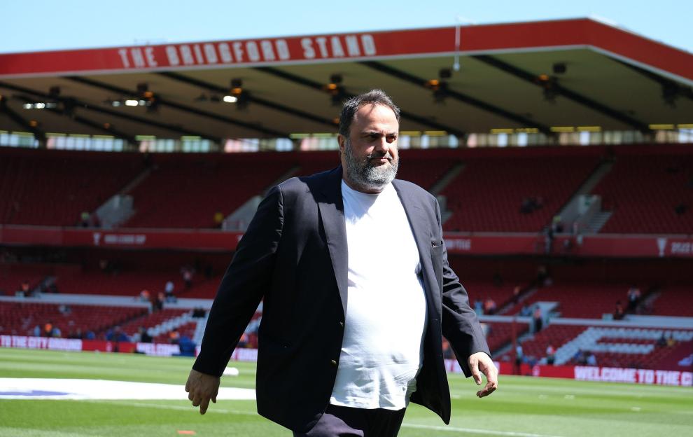 Evangelos Marinakis, owner of Nottingham Forest FC, at the City Ground.