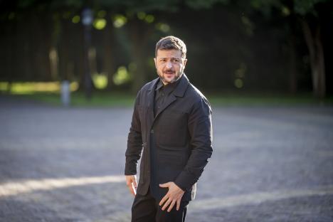 Volodymyr Zelensky in The Hague.