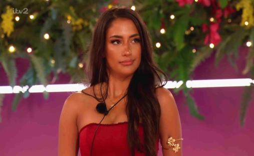 Maya Jama on Love Island.