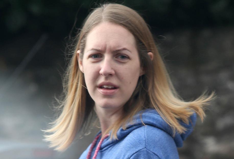 Lucy Letby at Hereford Police Station.