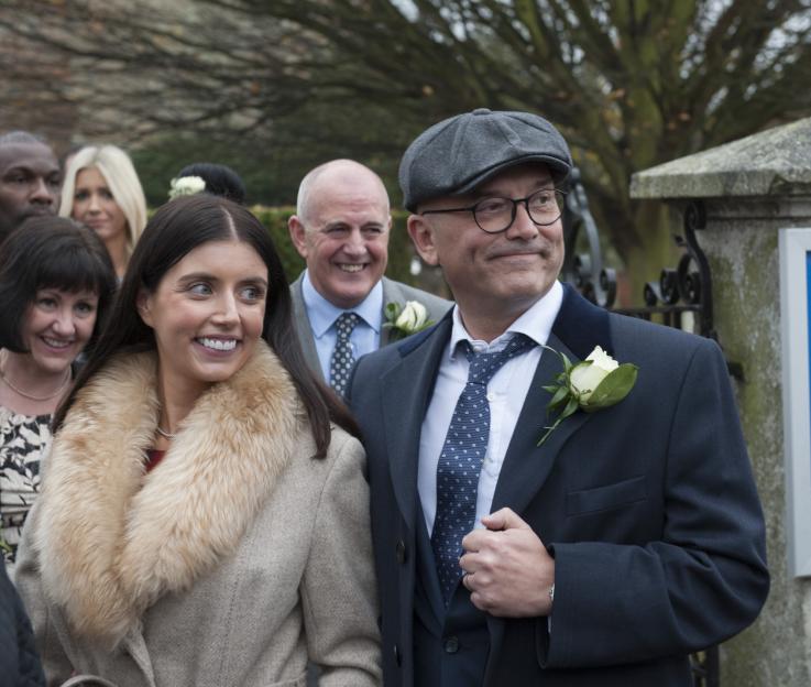 Wedding guests at Peter Shilton's wedding.