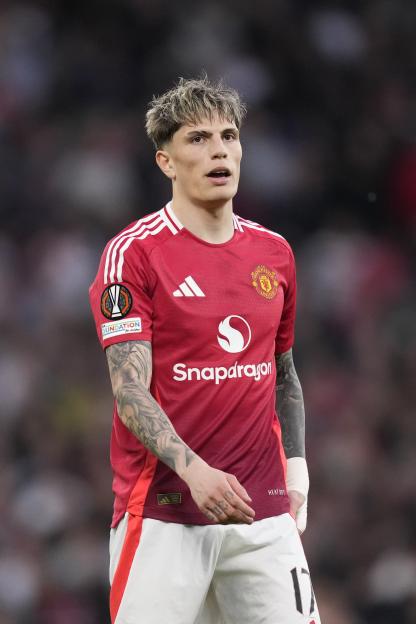 Alejandro Garnacho of Manchester United during a UEFA Europa League match.