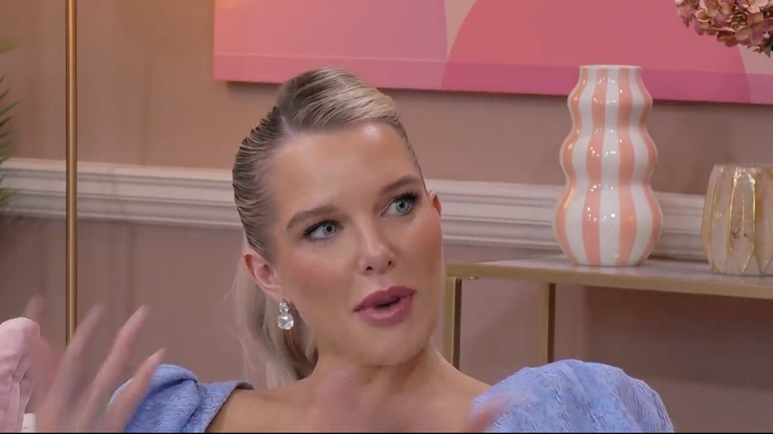 Helen Flanagan talking.