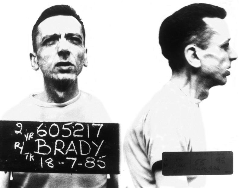 Mugshot of Ian Brady, convicted child killer.