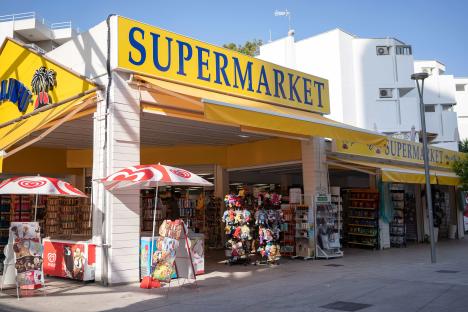 A supermarket in Magaluf, Spain.