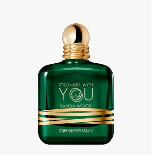 Emporio Armani Stronger With You sandalwood perfume bottle.