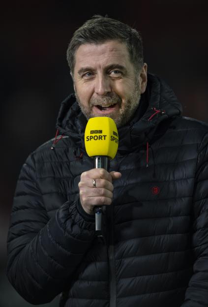 Mark Chapman presenting for BBC Sport.