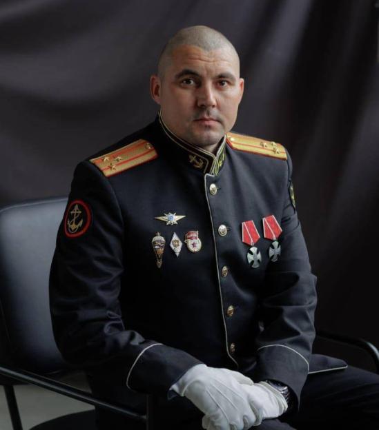 Portrait of Colonel Sergei Ilyin in military uniform.