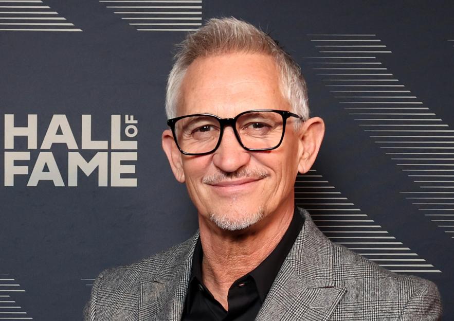 Gary Lineker at the Premier League Hall of Fame.