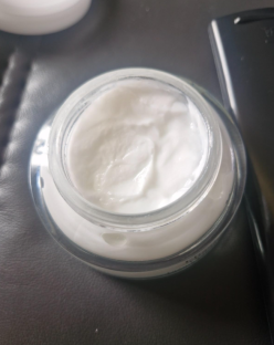 Jar of face cream.