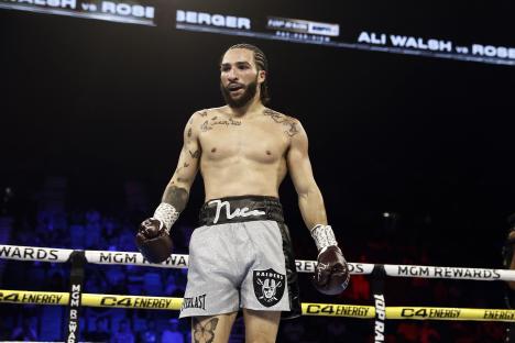 Boxer Nico Ali Walsh in the ring.
