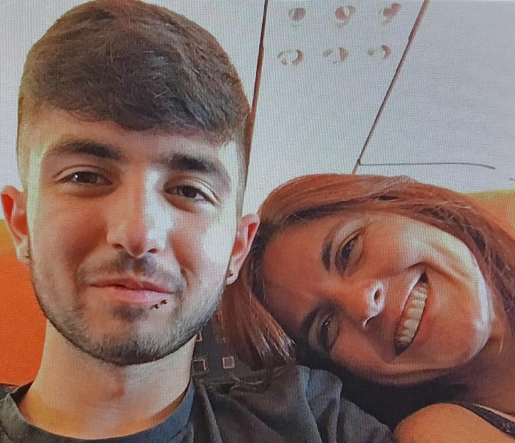 Photo of a young man and woman.