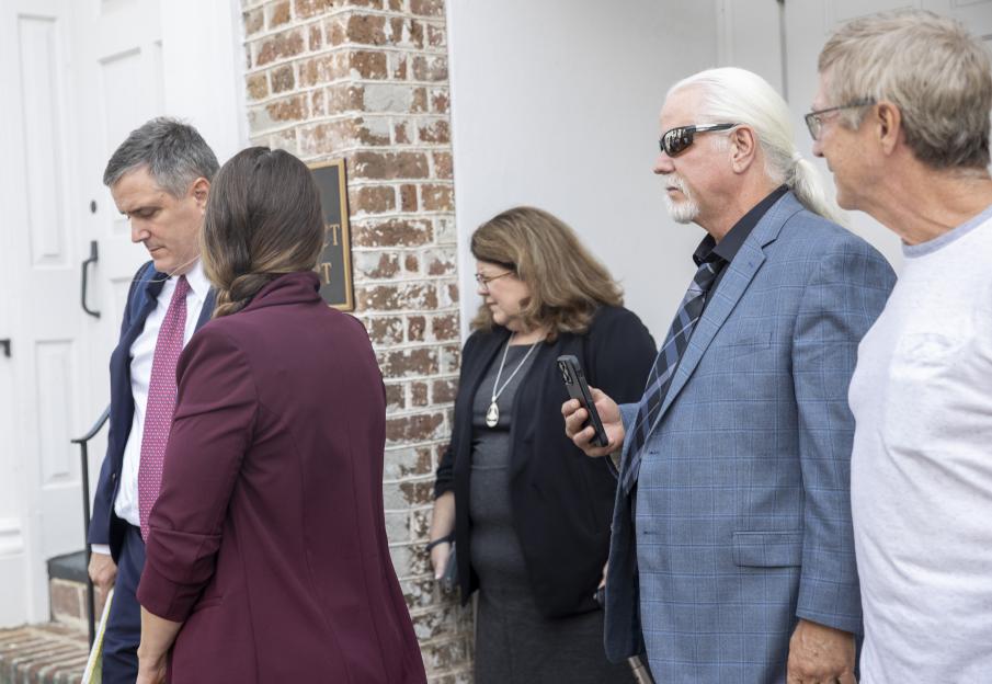Bhagavan Antle leaving a courthouse after pleading guilty to illegally trafficking animals.