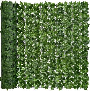 Artificial ivy privacy screen.