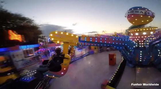Person flung from Airmaxx 360 funfair ride.