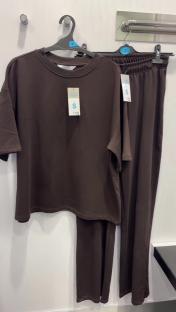 Brown Primark tracksuit.