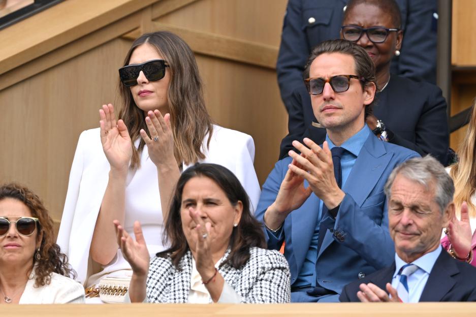Maria Sharapova and Alexander Gilkes at Wimbledon.