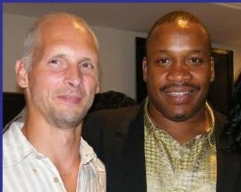Torben Hersborg and Tim Witherspoon.