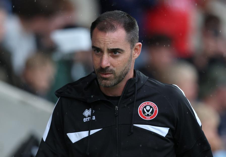 Ruben Selles, manager of Sheffield United.