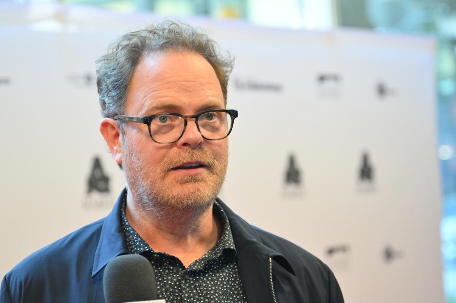Rainn Wilson at a book signing.