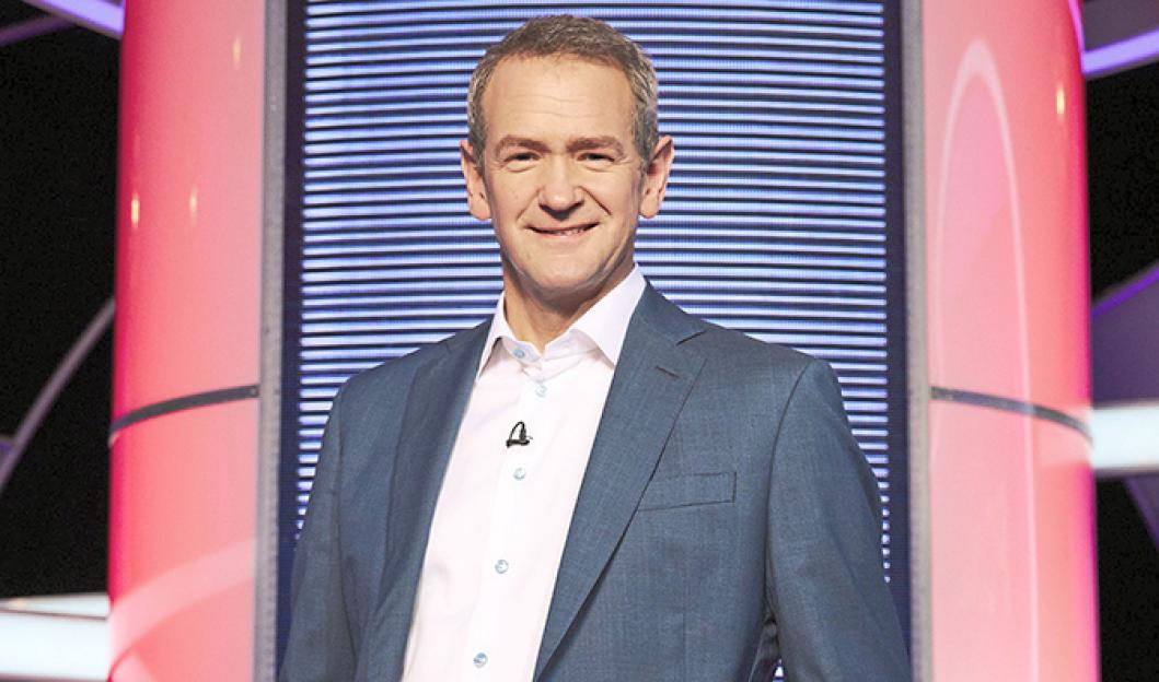 Alexander Armstrong on the set of Pointless.