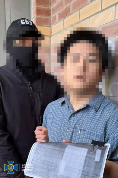 Photo of a Chinese citizen detained in Kyiv, Ukraine, for allegedly attempting to export classified documents.