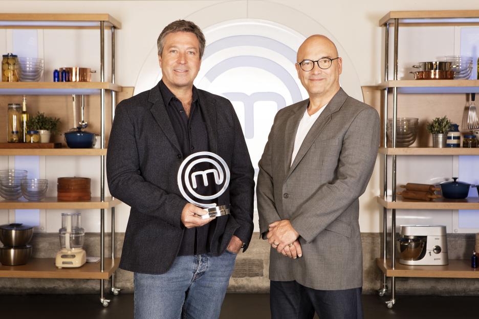 John Torode and Gregg Wallace, Celebrity MasterChef judges.