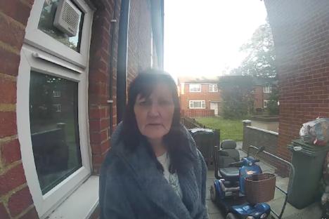 Ring doorbell camera footage of Drina Gray.