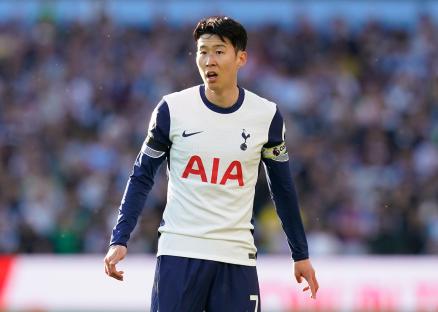 Heung-Min Son of Tottenham Hotspur during a Premier League match.