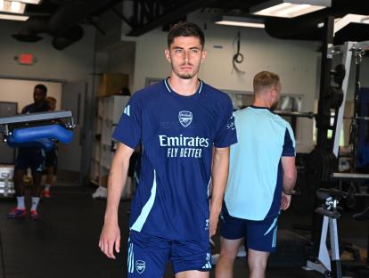 Kai Havertz of Arsenal at a training session.