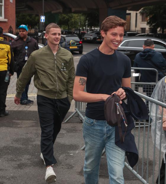 Freddy Brazier and Bobby Brazier at the press night for
