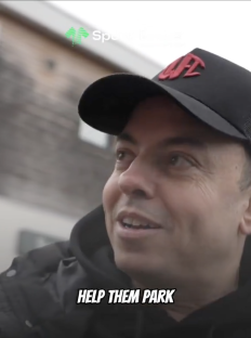 Screenshot of a man speaking, text overlay says