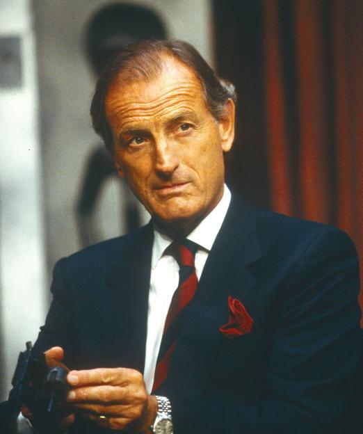 Gerald Harper in a publicity photo for his play, *Murder by Misadventure*.