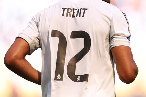 Trent Alexander-Arnold's Real Madrid jersey, number 12.