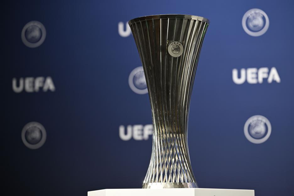 UEFA Conference League trophy.