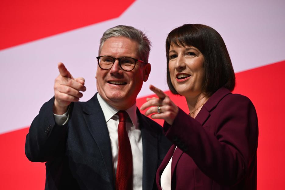 Keir Starmer and Rachel Reeves at the Labour Party Conference.