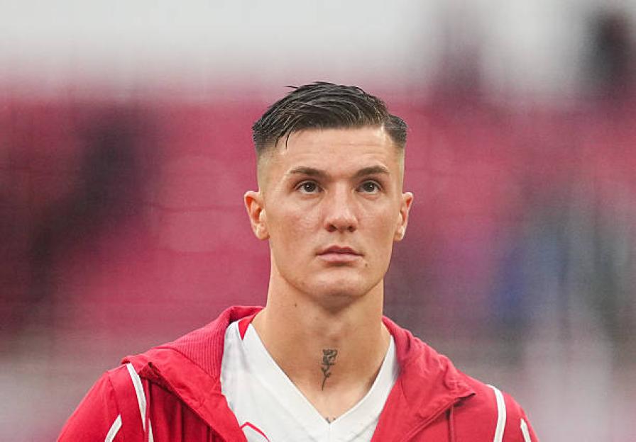 Headshot of soccer player Benjamin Sesko.