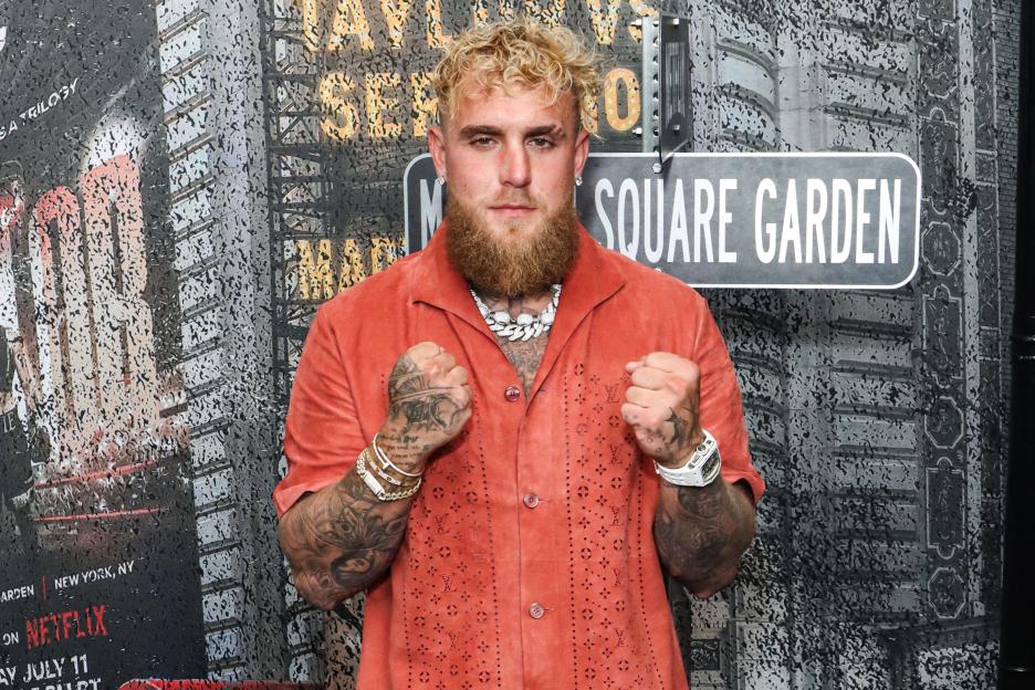 Jake Paul at a Netflix Live Event at Madison Square Garden.