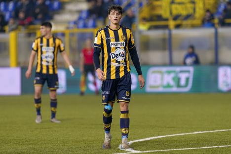 Romano Floriani Mussolini of SS Juve Stabia during a soccer match.