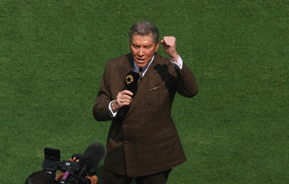 Michael Buffer at a soccer match.