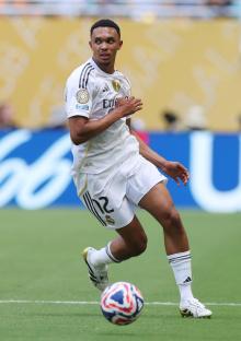 Trent Alexander-Arnold of Real Madrid playing soccer.