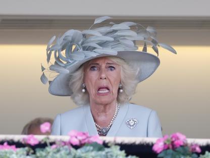 Camilla, Queen Consort, at Royal Ascot.