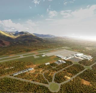 Illustration of Heraklion, Crete's new international airport.
